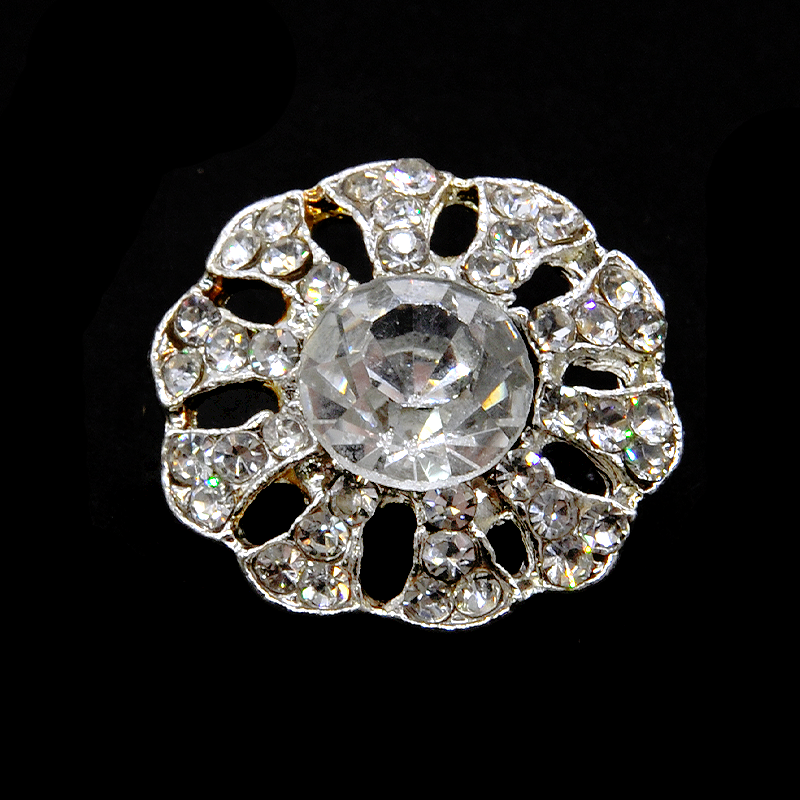 Belagio Enterprises - 1" Width Rhinestone Buttons (6pcs per Order) - BRB-158