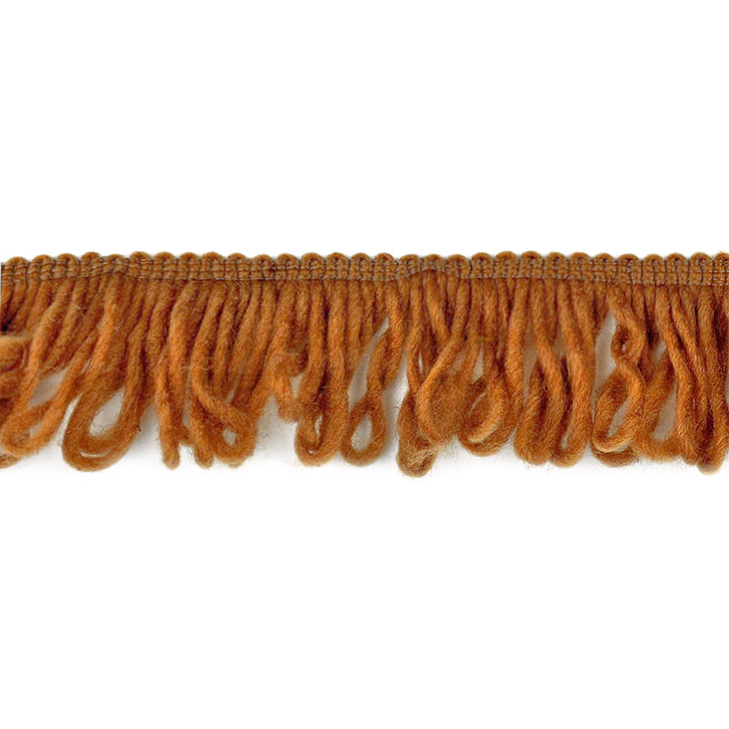 Belagio Enterprises - 2 1/2" length MOHAIR LOOP FRINGE (25 Yard Roll) - BF-1361-38 Toffee