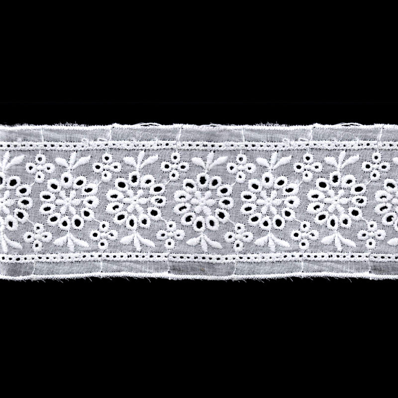 Belagio Enterprises - 2 3/8" width Flat Eyelet Lace Trim (20 Yard Roll) - BE-802