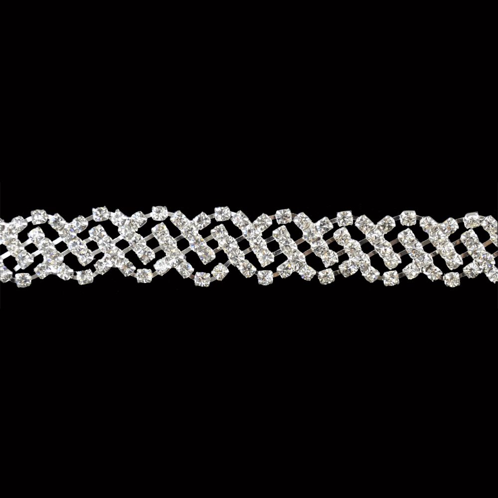 Belagio Enterprises - 3/4" Width High-End Rhinestone Trim (5 Yard Roll) - BR-440