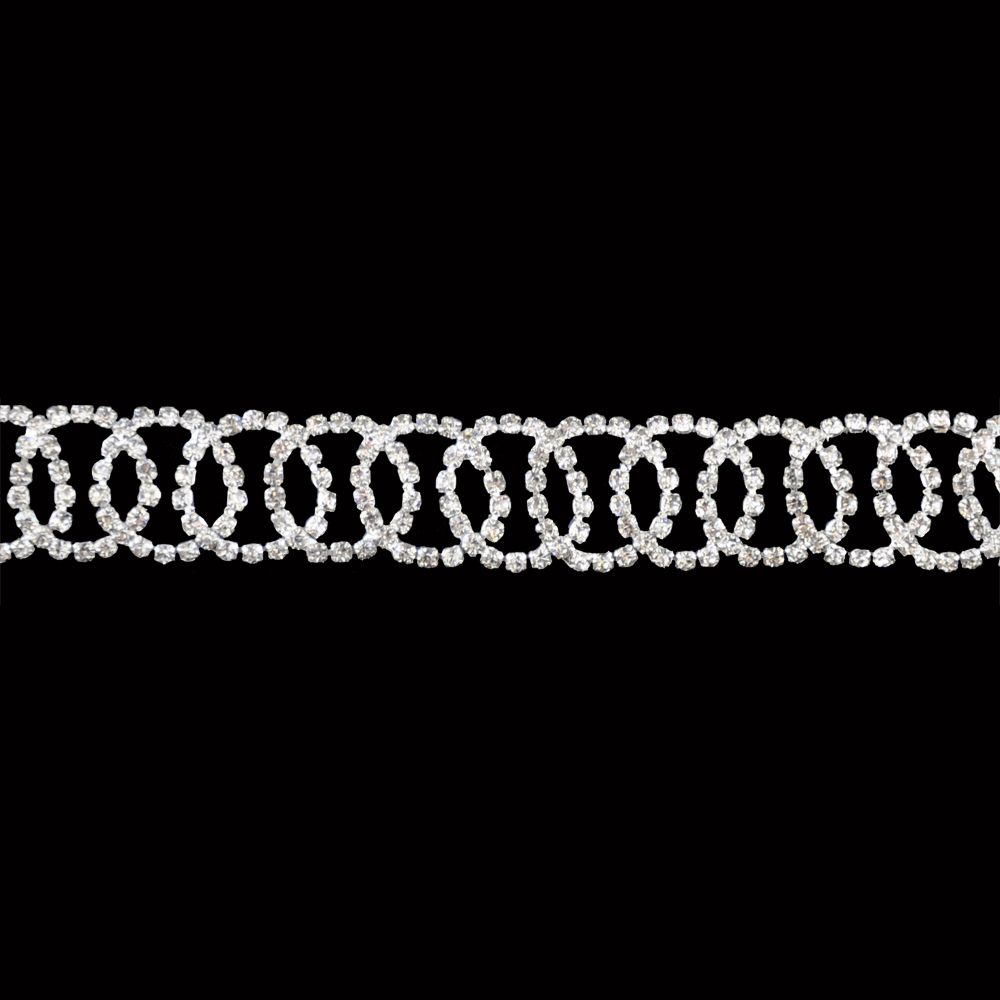Belagio Enterprises - 3/4" Width High-End Rhinestone Trim (5 Yard Roll) - BR-455