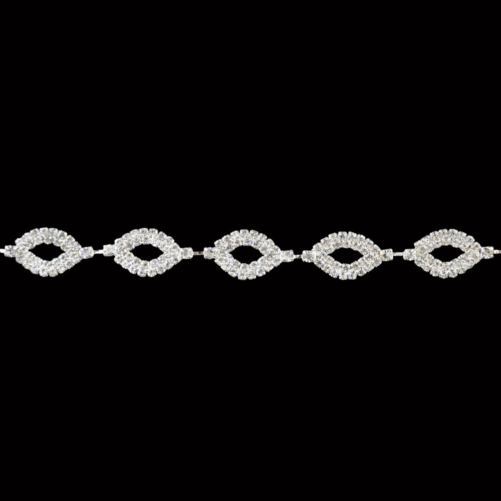 Belagio Enterprises - 5/8" Width High-End Rhinestone Trim (5 Yard Roll) - BR-448