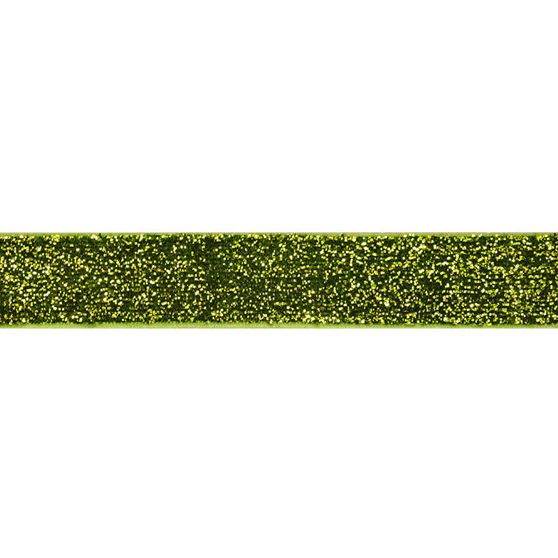 Belagio Enterprises - 5/8" width Glitz and Glamour Elastic Ribbon (20 Yard Roll) - BE-306-14 Green