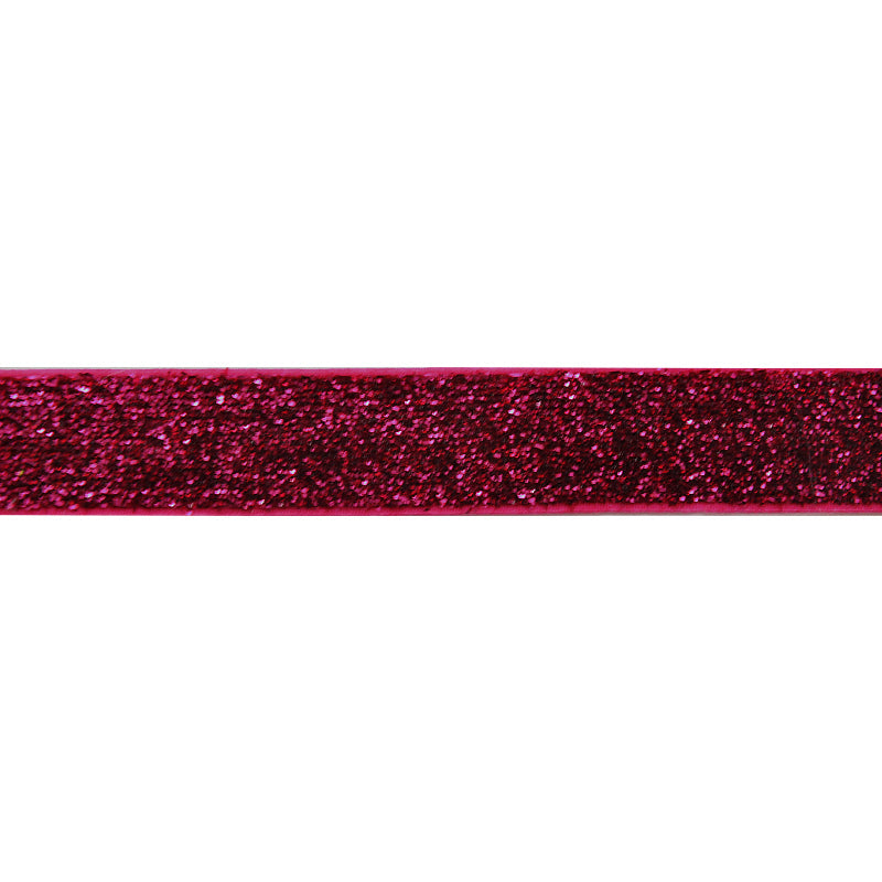 Belagio Enterprises - 5/8" width Glitz and Glamour Elastic Ribbon (20 Yard Roll) - BE-306-42 Fuchsia