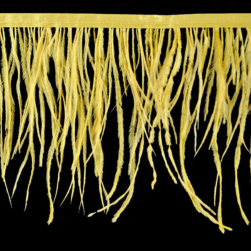 Belagio Enterprises - 6-inch Ostrich Feather Trim (11 Yard Bolt) - B-1139-10 Gold