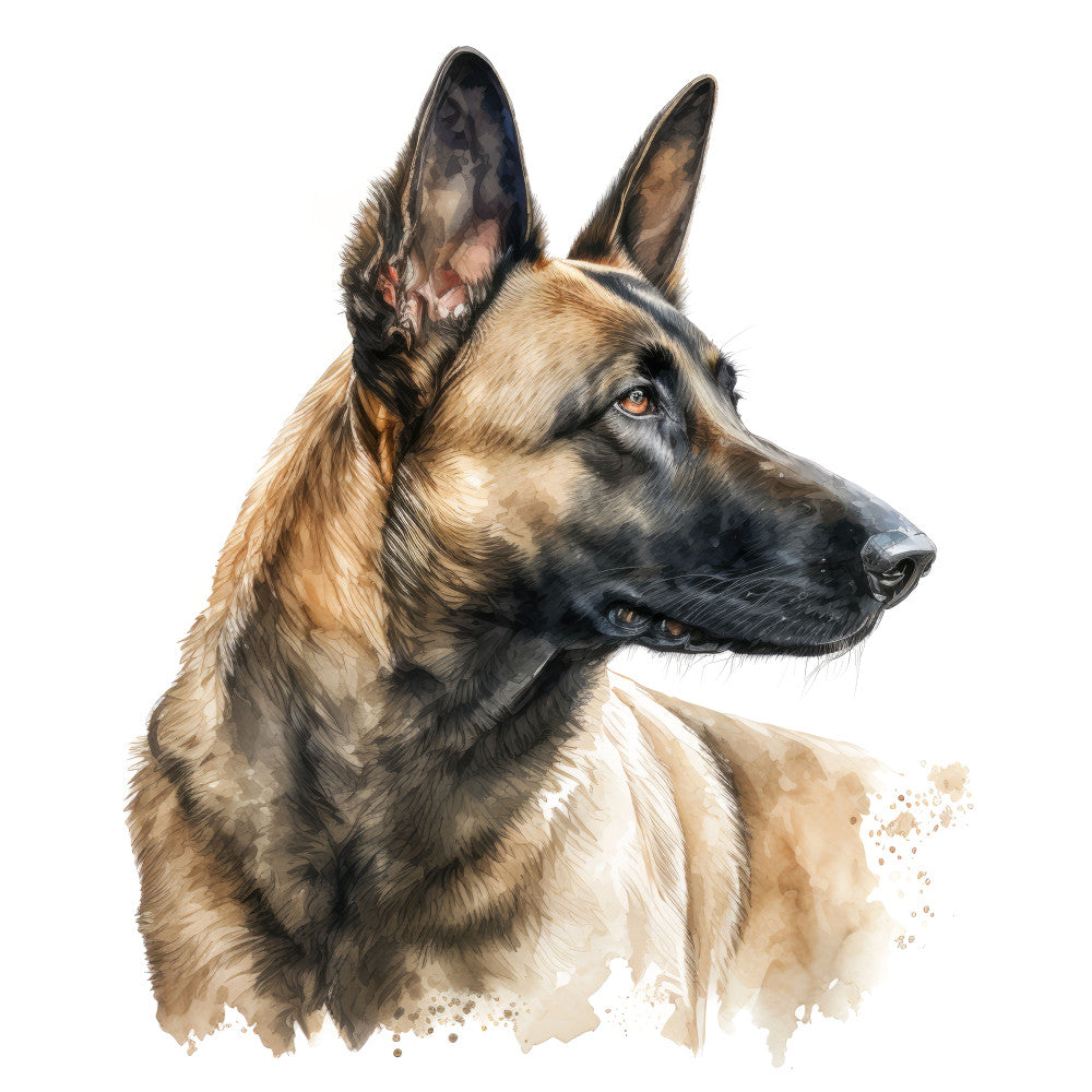 Belgian Malinois Dog Fabric Panel 11 QuiltingFabricPanels