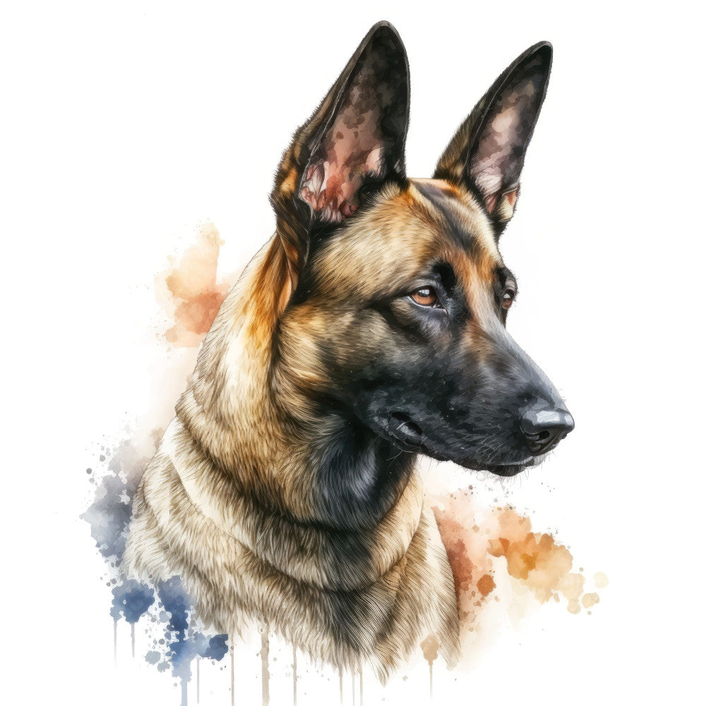 Belgian Malinois Dog Fabric Panel 5 QuiltingFabricPanels