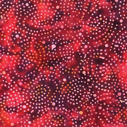 Benartex 9254-10 Bali Tropical Retreat - Gems Red 45" Fabric Per Yard