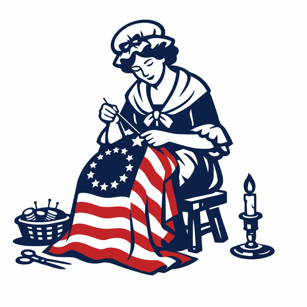 Betsy Ross Sewing Fabric Panel 1