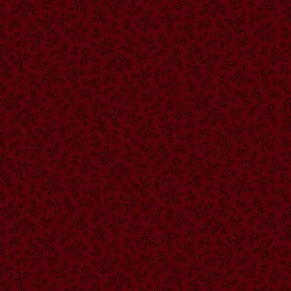 Betsy's Needlework - Sprigs - Red 44" / 45" Fabric Per Yard The Fabric Company