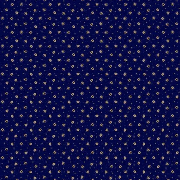 Betsy's Needlework - Star Bright - Navy 44" / 45" Fabric Per Yard The Fabric Company