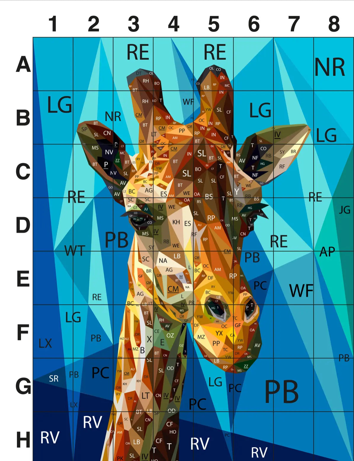 Big G the Giraffe Pattern Legit Kits