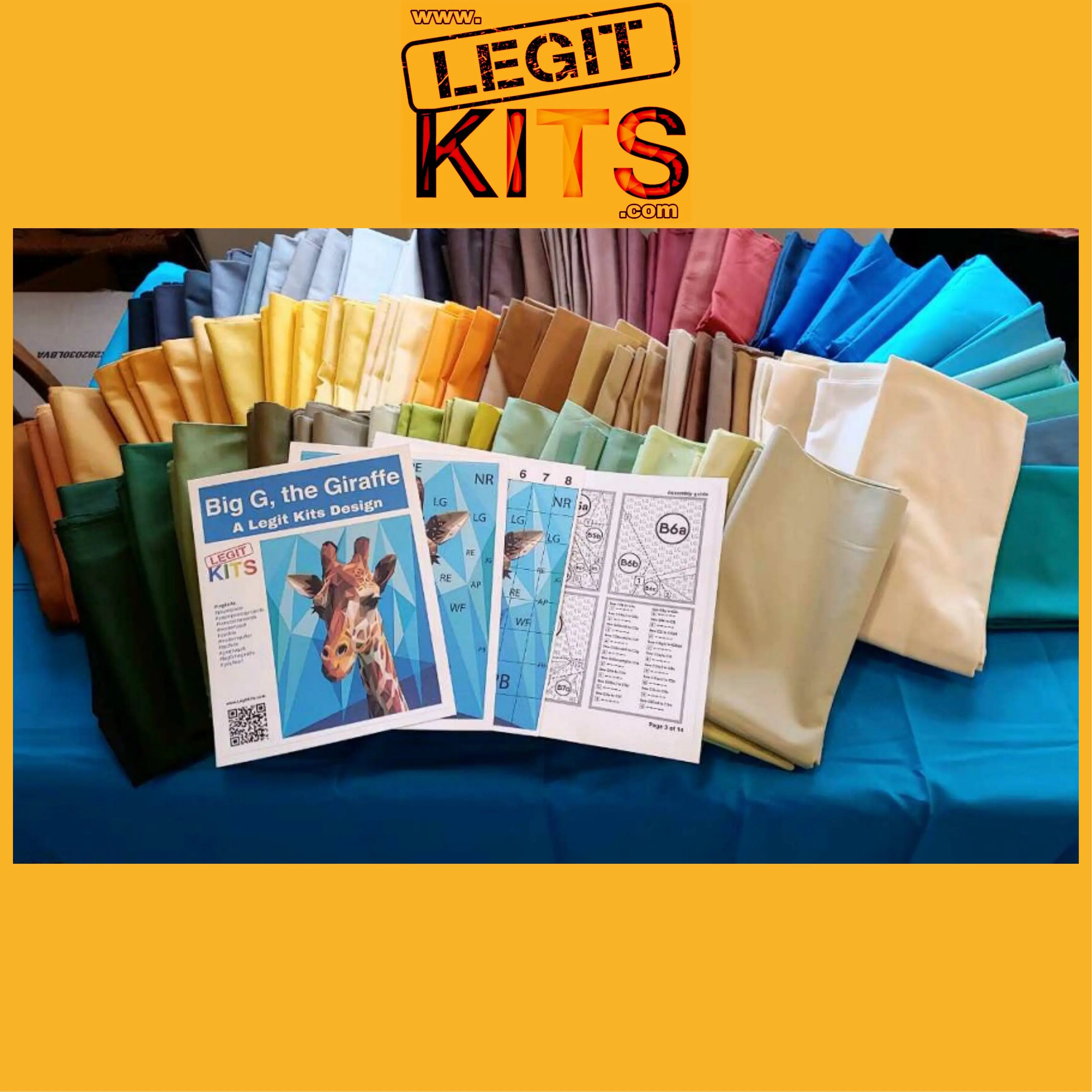 Big G the Giraffe Quilt Kit Legit Kits