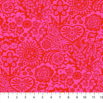 Big Heaven Valentine Yesterday Cotton 44"/45" Fabric Per Yard