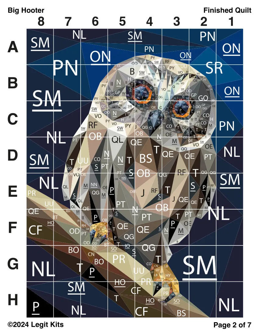 Big Hooter Quilt Kit Legit Kits