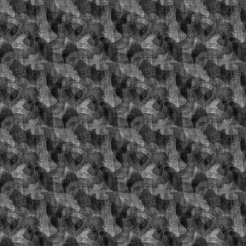 Black Charcoal Crescent Cotton Wideback Fabric per yard - Linda's Electric Quilters