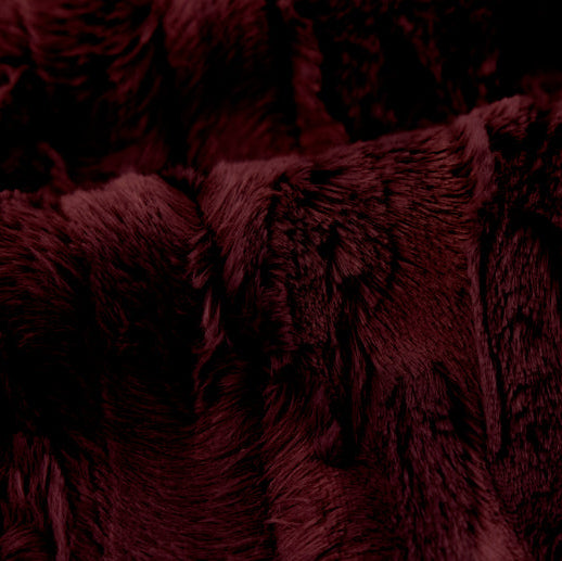 Black Cherry Luxe Cuddle Willow 58/60" Fabric Per Yard