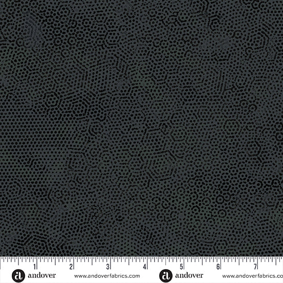 Black Jet Dimples Cotton Wideback Fabric