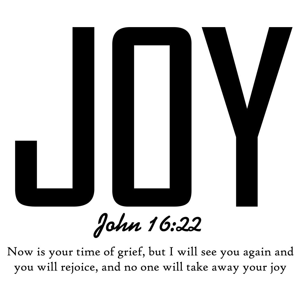 Black Letters Bible Verse Fabric Panel 1