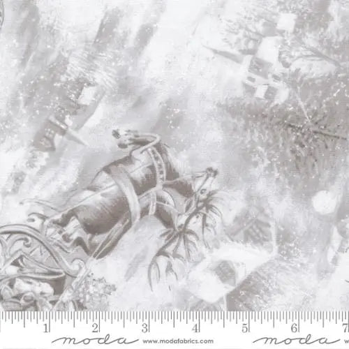 Blizzard Blues Moonbeam Santas Sleigh Ride 44"/45" Fabric Per Yard Moda Fabrics & Supplies