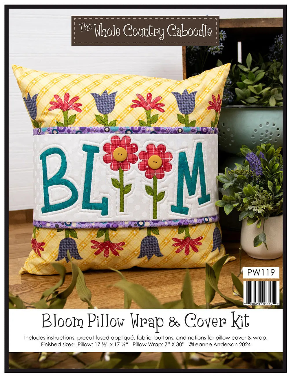 Bloom Pillow Wrap & Cover Kit - Linda's Electric Quilters