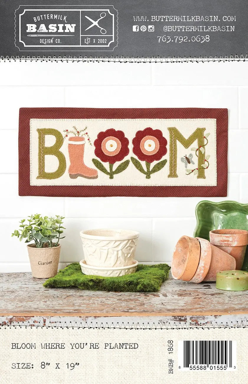 Bloom Where Youre Planted - Linda's Electric Quilters