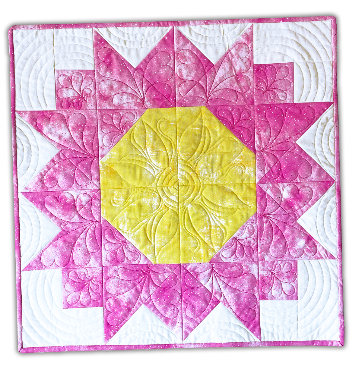 Bloom Quilt In-the-Hoop Quilt Embroidery Design Set Pickle Pie Designs