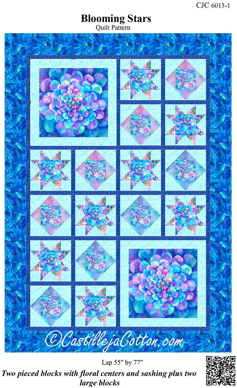 Blooming Stars Quilt Pattern Checker Distributor