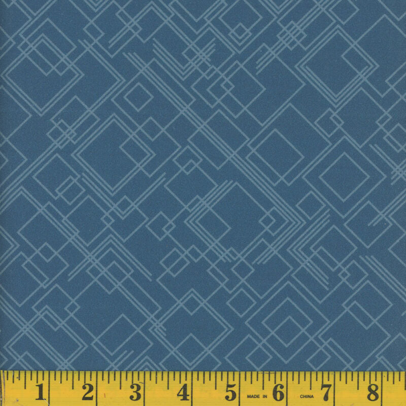 Blue Denim Cypher Cotton Wideback Fabric