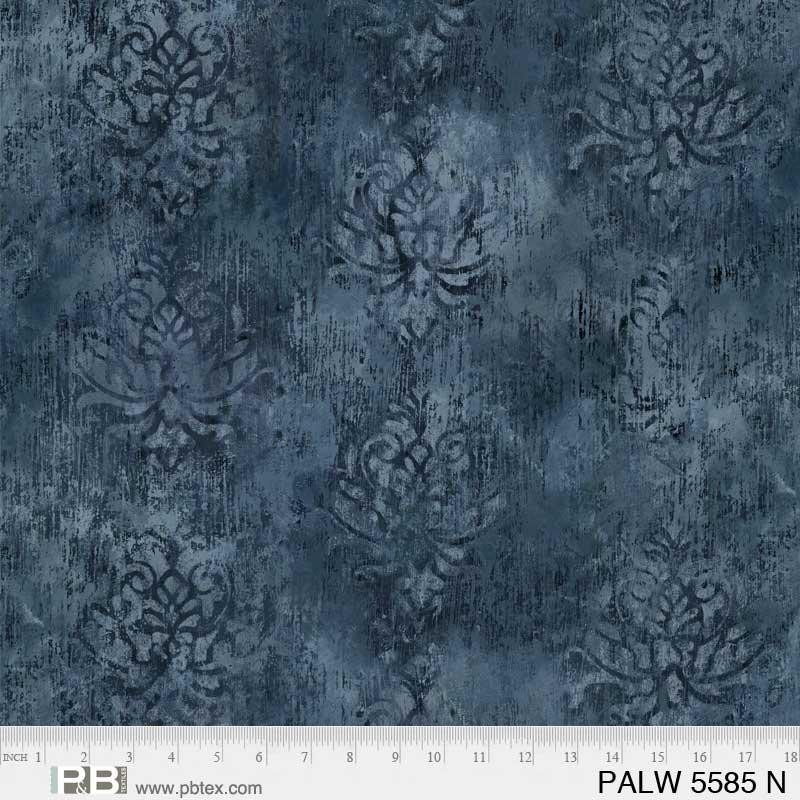 Blue Denim Palazzo Cotton Wideback Fabric Per Yard - Linda's Electric Quilters