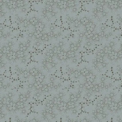 Blue Dot Flower Cotton 43"/44" Fabric Per Yard EE Schenck Co