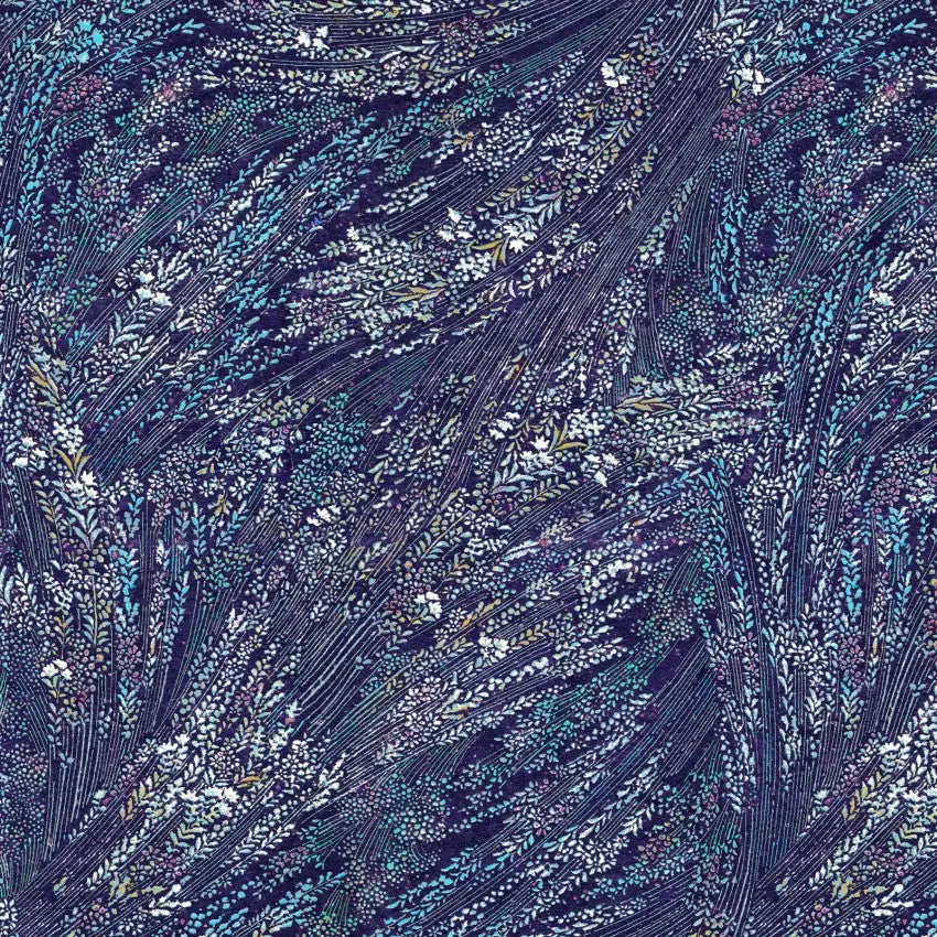 Blue Meadow Breeze Cotton Wideback Fabric per yard - Linda's Electric Quilters