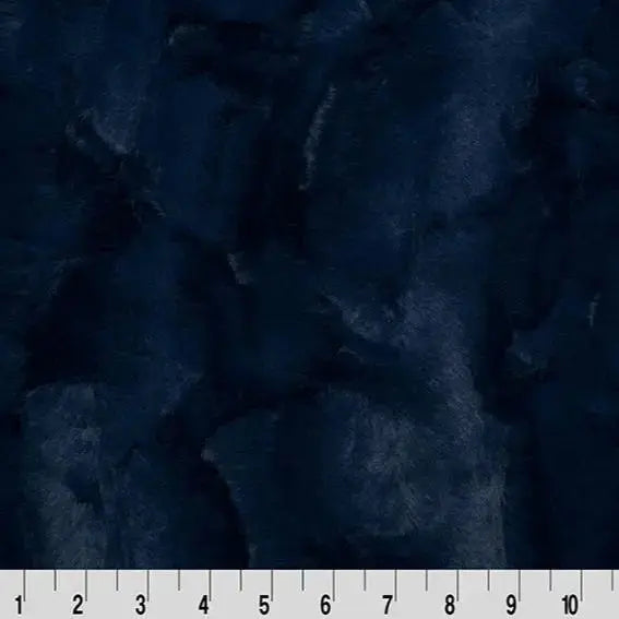 Blue Navy Luxe Cuddle Mirage 80" Fabric per yard - Linda's Electric Quilters