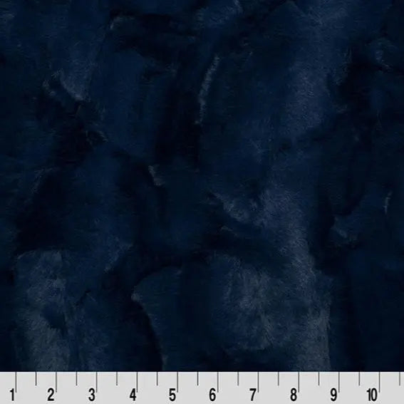 Blue Navy Luxe Cuddle Mirage 80" Fabric per yard - Linda's Electric Quilters