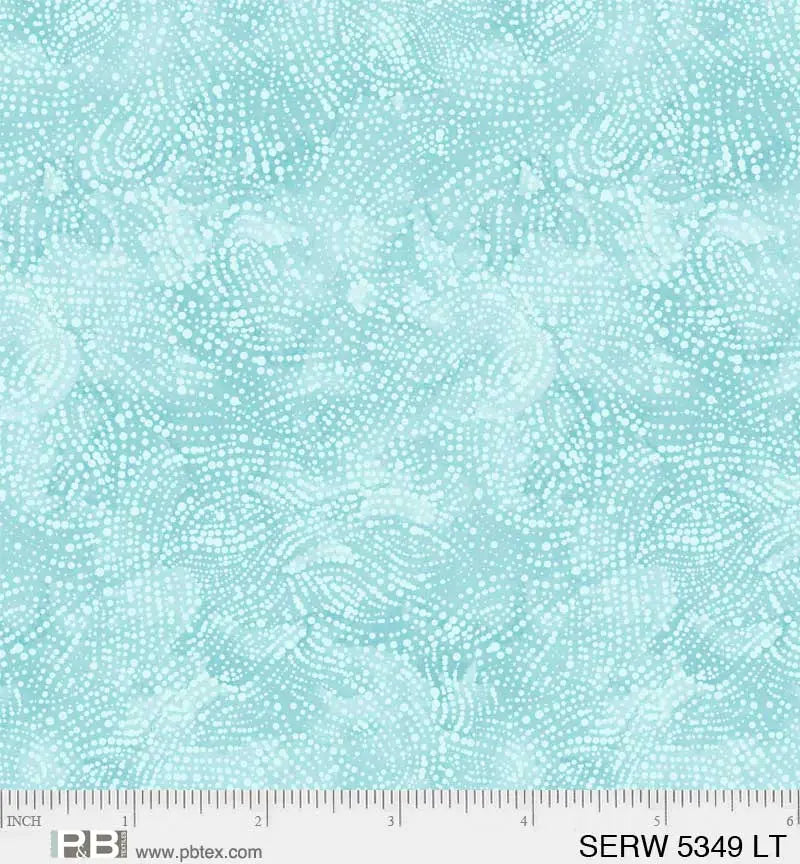 Blue Ocean Serenity Cotton Wideback Fabric per yard