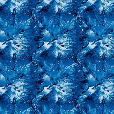 Blue Royal Texture Virtuoso Cotton 44"/45" Fabric Per Yard