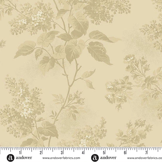Blue Sky 108 inch Lilacs Golden Hour Wideback Cotton Fabric Andover Fabrics