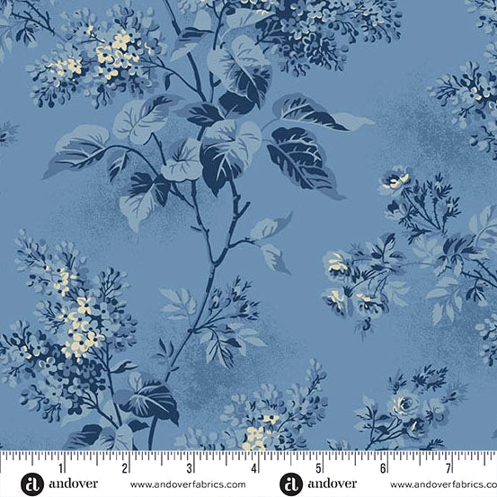 Blue Sky 108 inch Lilacs Skys The Limit Wideback Cotton Fabric Andover Fabrics