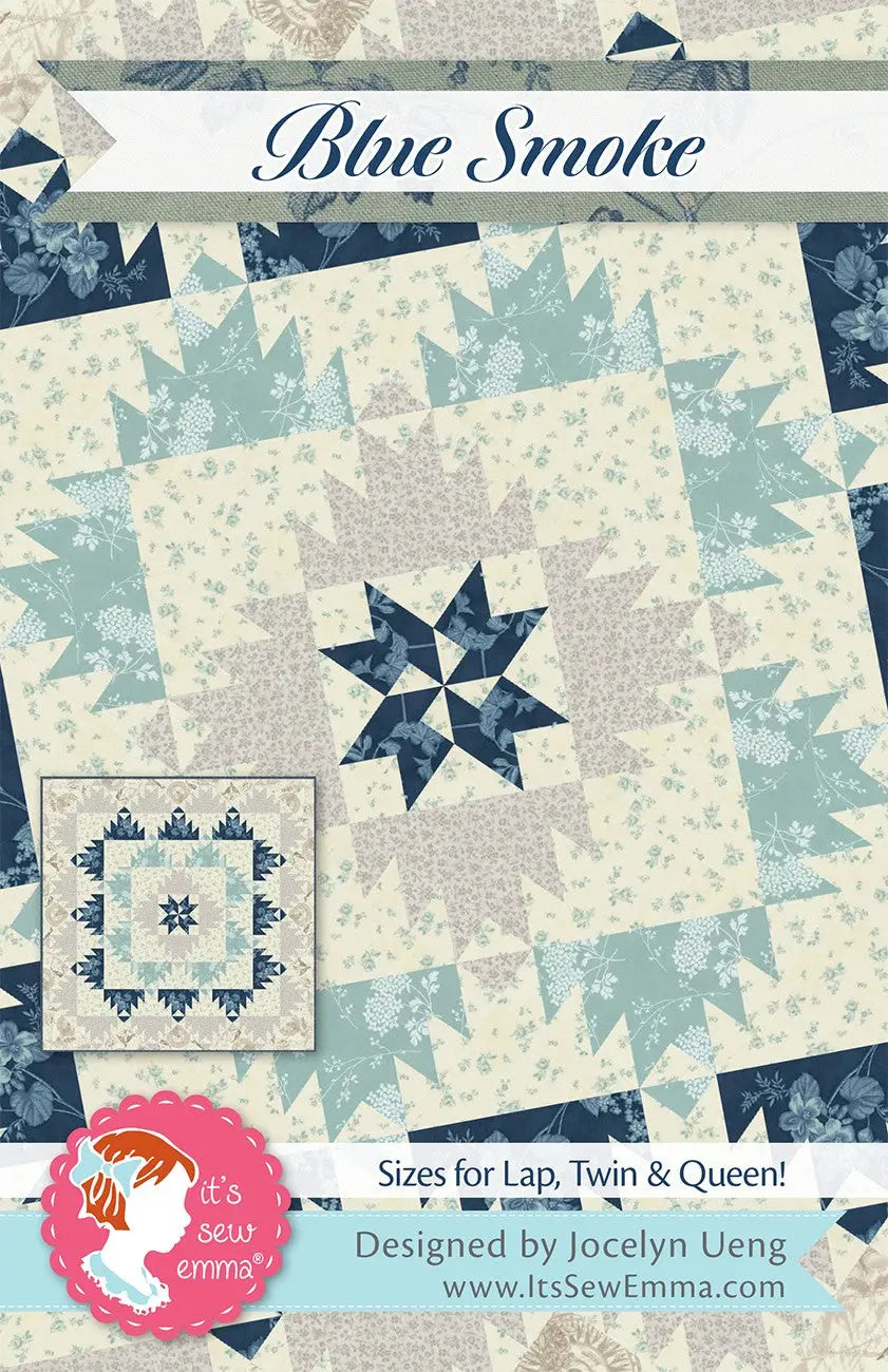 Blue Smoke Quilt Pattern - Linda's Electric Quilters