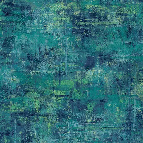 Blue Teal Mottled Blender Wideback Cotton Fabric per yard - Linda's Electric Quilters