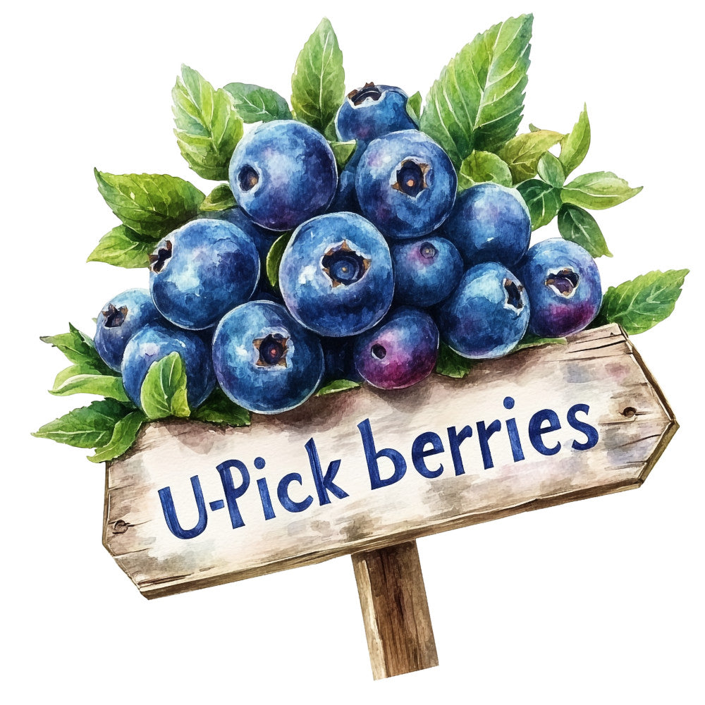 Blueberry Gardens Fabric Panel 19 QuiltingFabricPanels