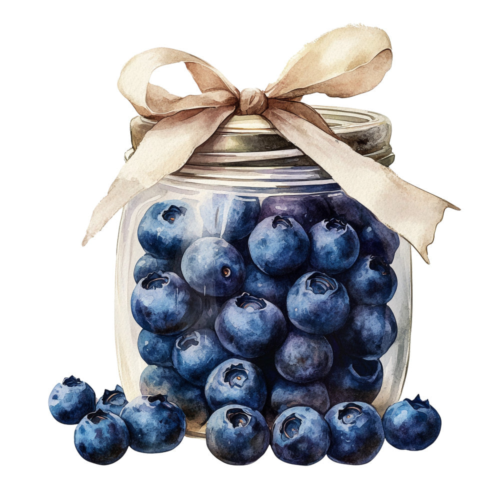 Blueberry Gardens Fabric Panel 28
