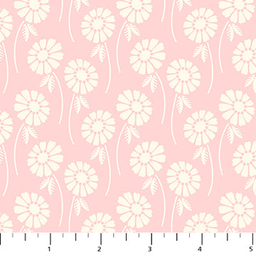 Blush Pop Sugar Daisy Flourish Cotton 44"/45" Fabric Per Yard