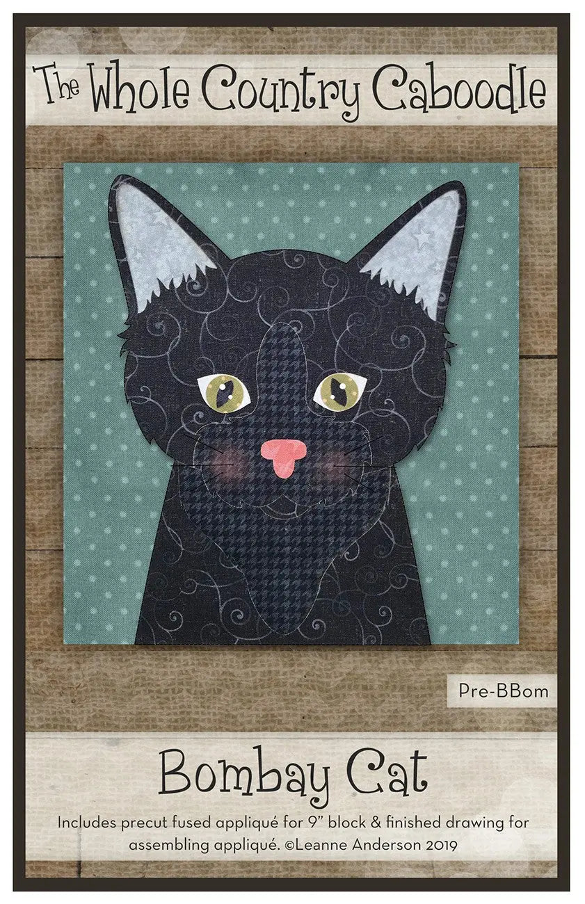 Bombay Cat Precut Fused Applique Pack - Linda's Electric Quilters