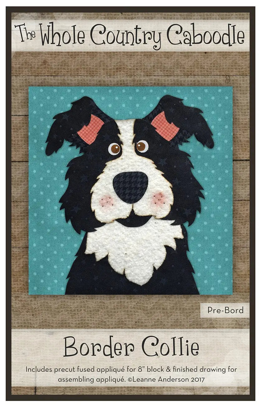 Border Collie Precut Fused Applique Pack - Linda's Electric Quilters