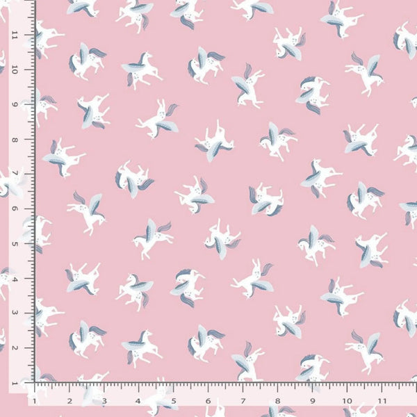 Dear Stella Stargazer Seashell Pink Born to Be Wild Cotton 44"/45" Fabric Per Yard