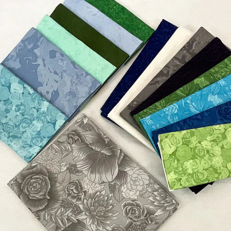 Boundless Coordinated Stash Builder Bundle - Earthrise - various fabrics 12 yards total Fabric Depot