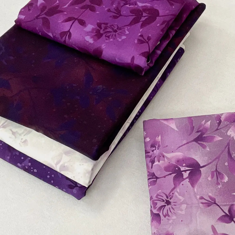 Boundless Coordinated Stash Builder Bundle - Twinkling Stars Purple - various fabrics 9 3/4 yards total does not include pattern Fabric Depot