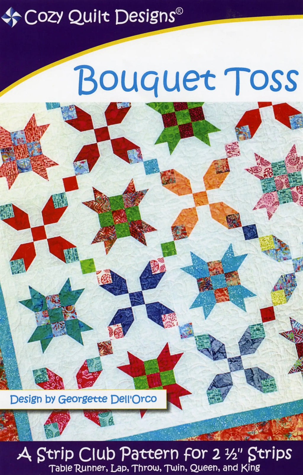 Toss Random Pattern Bouquet Toss Pattern - Linda's Electric Quilters