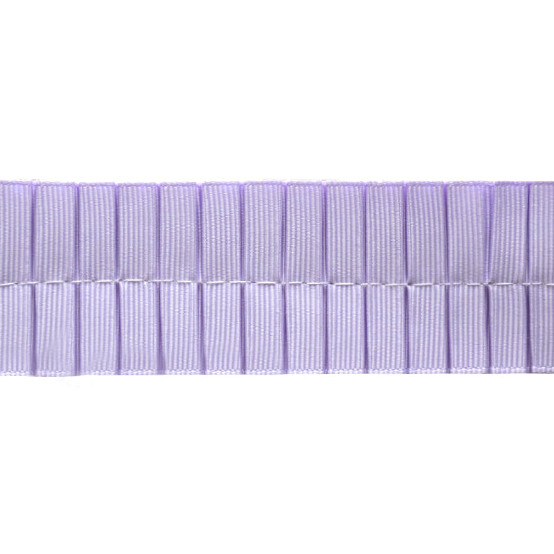 Box-pleated Grosgrain Ribbon, 1.5" X 5 Yard Roll - For Decorative Sewing, Craft Trim